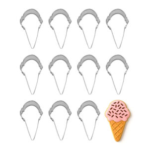 Ice Cream Cone 4 inch Cookie Cutter - 1 Dozen (12 count)