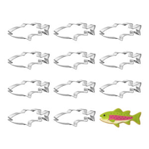 Bass Fish 5.5 inch Cookie Cutter - 1 Dozen (12 count)