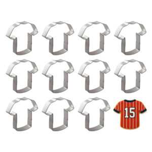 Jersey T-Shirt 3.5 inch Cookie Cutter - 1 Dozen (12 count)