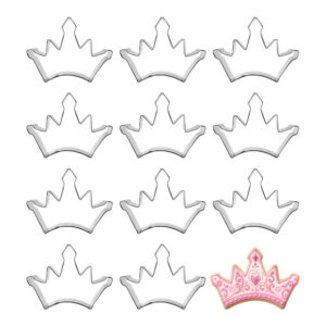 Tiara Crown 5 inch Cookie Cutter - 1 Dozen (12 count)