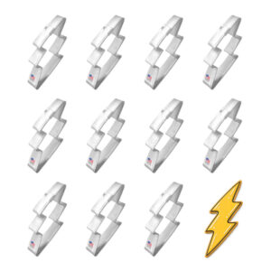1 Dozen (12) Mini Lightning Bolt 2 inch Cookie Cutter