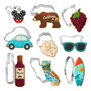 9 Piece California CA Cookie Cutter Set