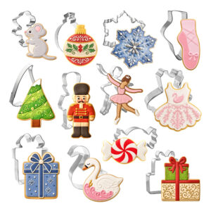 12 Piece Christmas Nutcracker Ballet Cookie Cutter Set