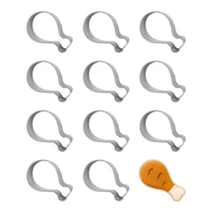 1 Dozen (12) Mini Turkey Leg 2 inch Cookie Cutter