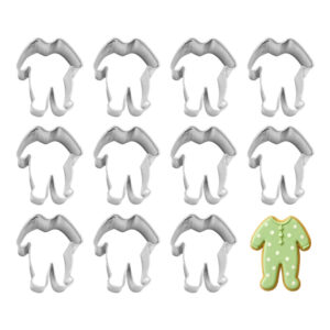 1 Dozen (12) Mini Pajamas Footie Baby One Piece 2 inch Cookie Cutter