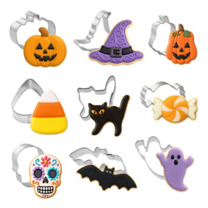 9 Piece Mini Spooky Halloween Cookie Cutter Set