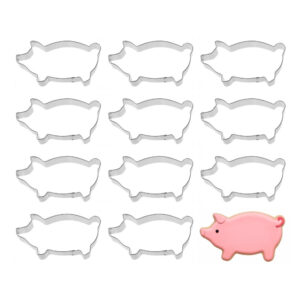 Yorkshire Marranitos Pig 5 inch Cookie Cutter - 1 Dozen (12 count)