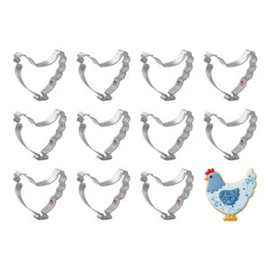 Hen Rooster Chicken 3.75 inch Cookie Cutter - 1 Dozen (12 count)