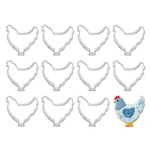 Hen Rooster Chicken 3.75 inch Cookie Cutter - 1 Dozen (12 count)