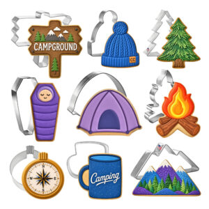 9 Piece Camping Cookie Cutter Set