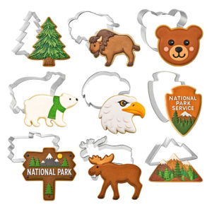 9 Piece National Forest State Park Cookie Cutter Set