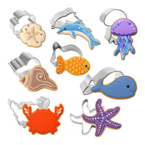 8 Piece Mini Ocean Aquarium Cookie Cutter Set