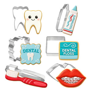 6 Piece Dentist Dental Cookie Cutter Set