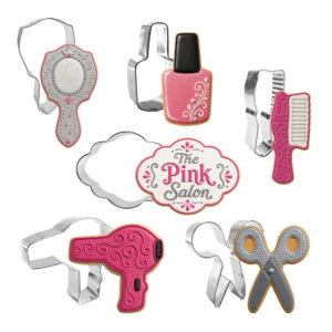 6 Piece Hair Salon Cookie Cutter Set