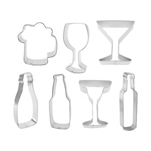 7 Piece Beverage Cookie Cutter Set
