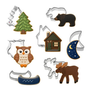 7 Piece Mini Cabin Cookie Cutter Set
