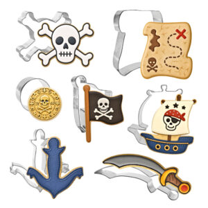 7 Piece Pirate Treasure Cookie Cutter Set