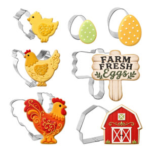7 Piece Chicken Farm Cookie Cutter Set