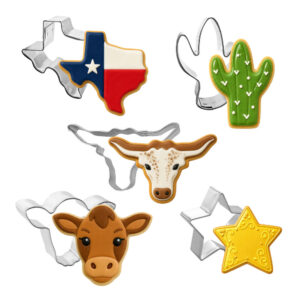 5 Piece Mini Texas Southwestern Cookie Cutter Set