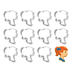 Doll Head 4.25 Inch Cookie Cutter - 1 Dozen (12 count)