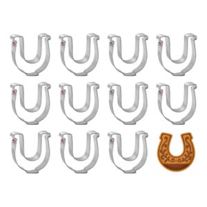 1 Dozen (12) Mini Horseshoe Horse Shoe 1.75 inch Cookie Cutter