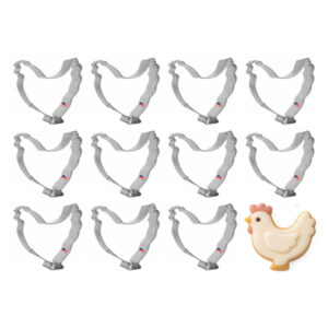 1 Dozen (12) Mini Hen Chicken 1.75 inch Cookie Cutter