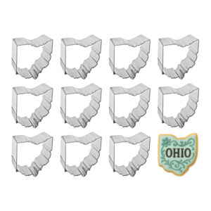 1 Dozen (12) Mini Ohio State 2 inch Cookie Cutter