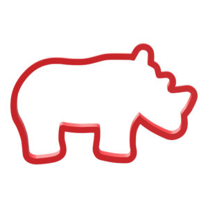 Rhino Cookie Cutter STL File Digital Download