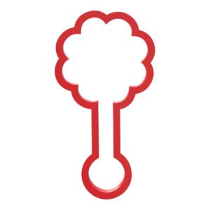 Baby Rattle Cookie Cutter STL File Digital Download