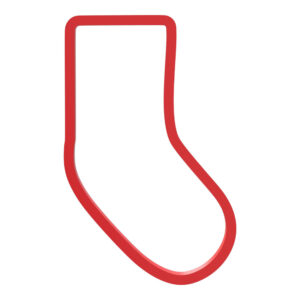 Baby Sock Cookie Cutter STL File Digital Download