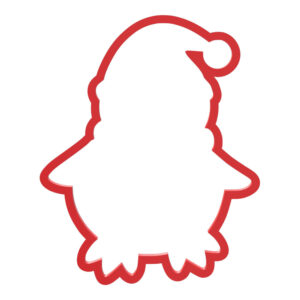Christmas Penguin Cookie Cutter STL File Digital Download