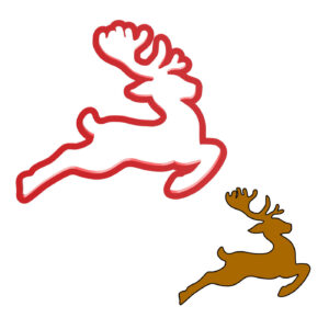 Reindeer Cookie Cutter STL File Digital Download