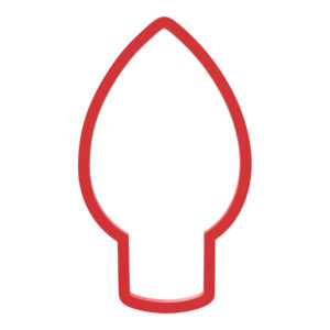Christmas Light Cookie Cutter STL File Digital Download
