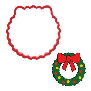 Christmas Wreath Cookie Cutter STL File Digital Download