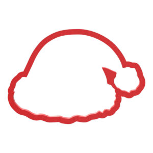 Santa Hat Cookie Cutter STL File Digital Download
