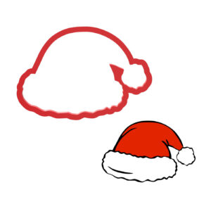 Santa Hat Cookie Cutter STL File Digital Download