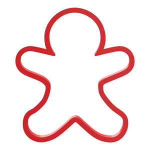 Gingerbread Man Cookie Cutter STL File Digital Download