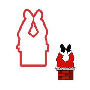 Santa Chimney Cookie Cutter STL File Digital Download