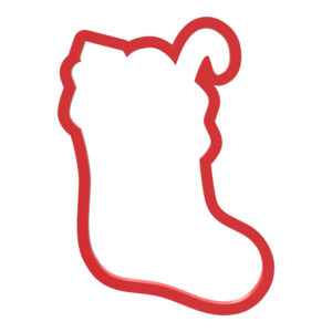 Filled Christmas Stocking Cookie Cutter STL File Digital Download