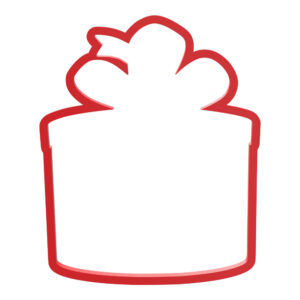 Gift Box Round Cookie Cutter STL File Digital Download