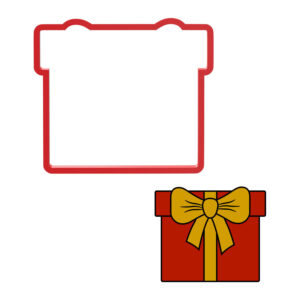 Gift Box Square Cookie Cutter STL File Digital Download