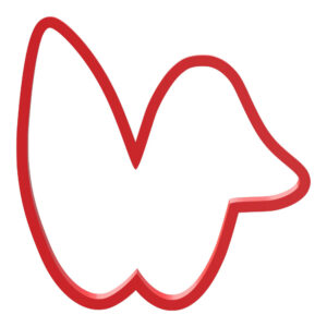 Bunny Ears Cookie Cutter STL File Digital Download