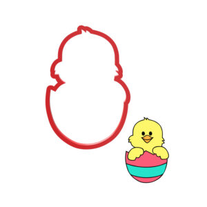 Easter Chick in Egg Cookie Cutter STL File Digital Download