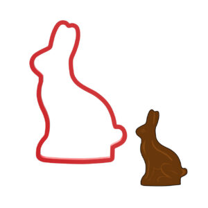 Chocolate Bunny Cookie Cutter STL File Digital Download