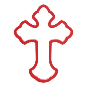Fancy Cross Cookie Cutter STL File Digital Download