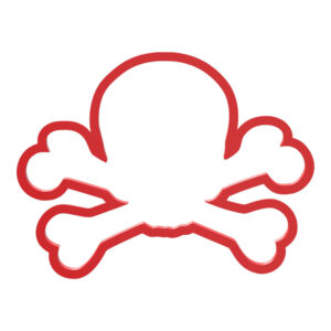 Skull and Bones Cookie Cutter STL File Digital Download