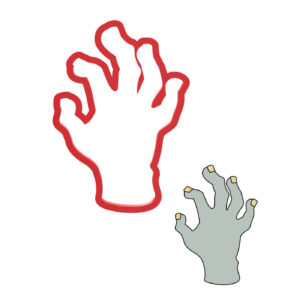 Zombie Hand Cookie Cutter STL File Digital Download