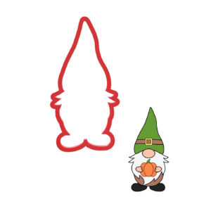 Thanksgiving Gnome Cookie Cutter STL File Digital Download