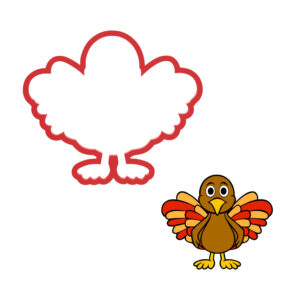 Turkey Cookie Cutter STL File Digital Download