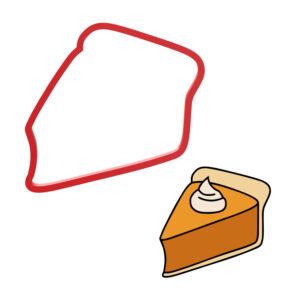 Pie Slice Cookie Cutter STL File Digital Download
